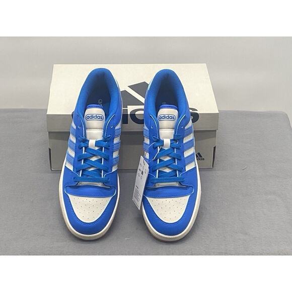 adidas Men’s Break Start Basketball Shoes Size M9/W10‎ Blue/White main image 4